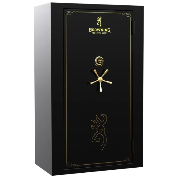 Browning Silver Series | Mechanical Lock | Black and Gold | Rifle Storage | Home Safes | Gun Safes